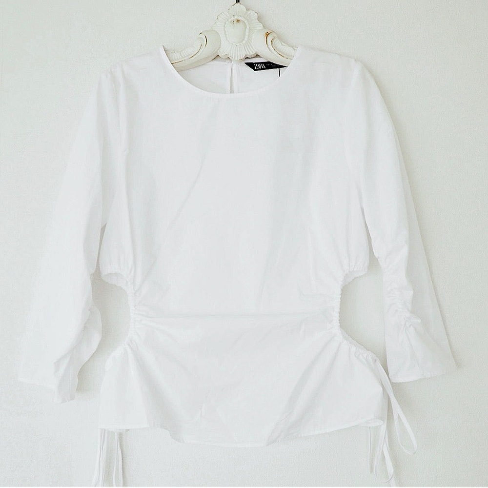 Zara Cut Out Women's Top in White